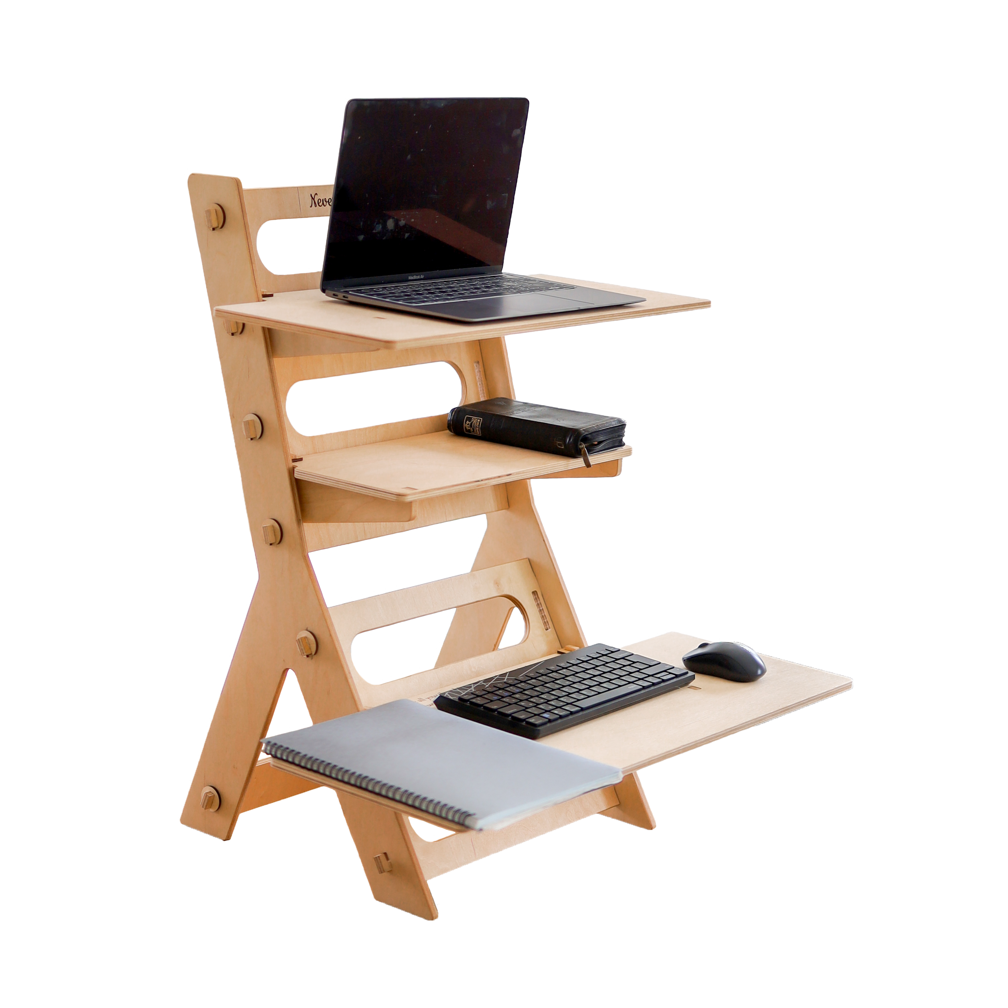 Ladder pattern standing desk by LifeHelperCo