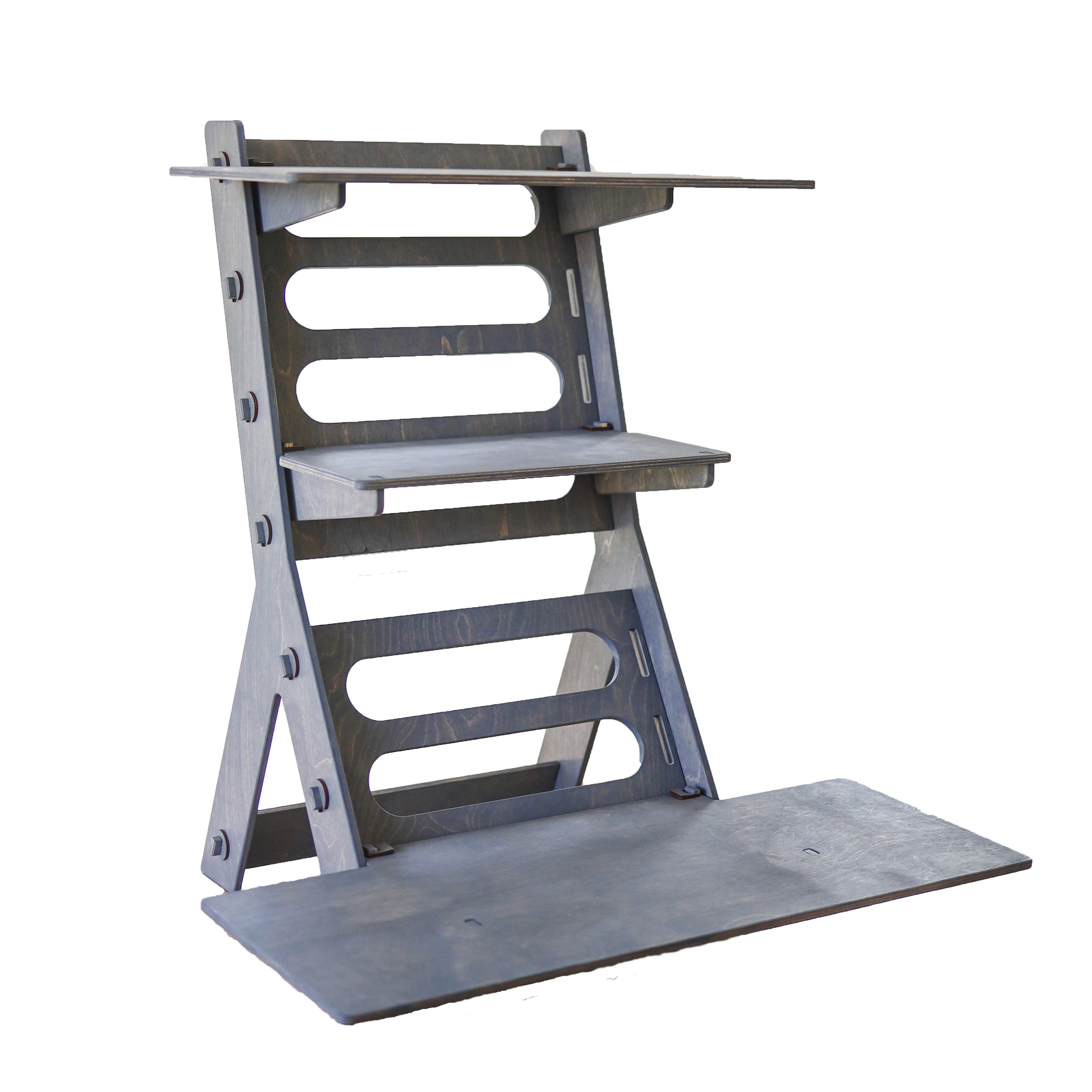 Ladder pattern standing desk by LifeHelperCo